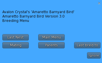 Breeding Menu