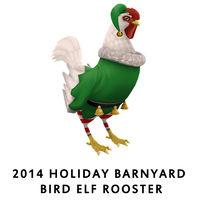 2014 Holiday Barnyard Bird Elf Rooster