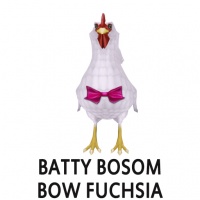 Batty Bosom - Bow Fuchsia