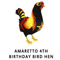 Amaretto 4th Birthday Barnyard Bird Hen