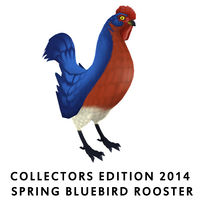 2014 Collectors Edition Spring Bluebird Rooster