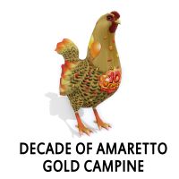 Decade of Amaretto Gold Campine Hen