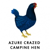 Azure Crazed Campine Hen