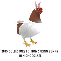 2015 Collectors Edition Spring Bunny Hen Chocolate