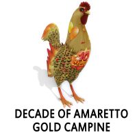 Decade of Amaretto Gold Campine Rooster