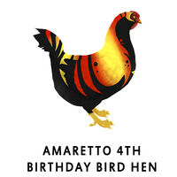 Amaretto 4th Birthday Barnyard Bird Hen